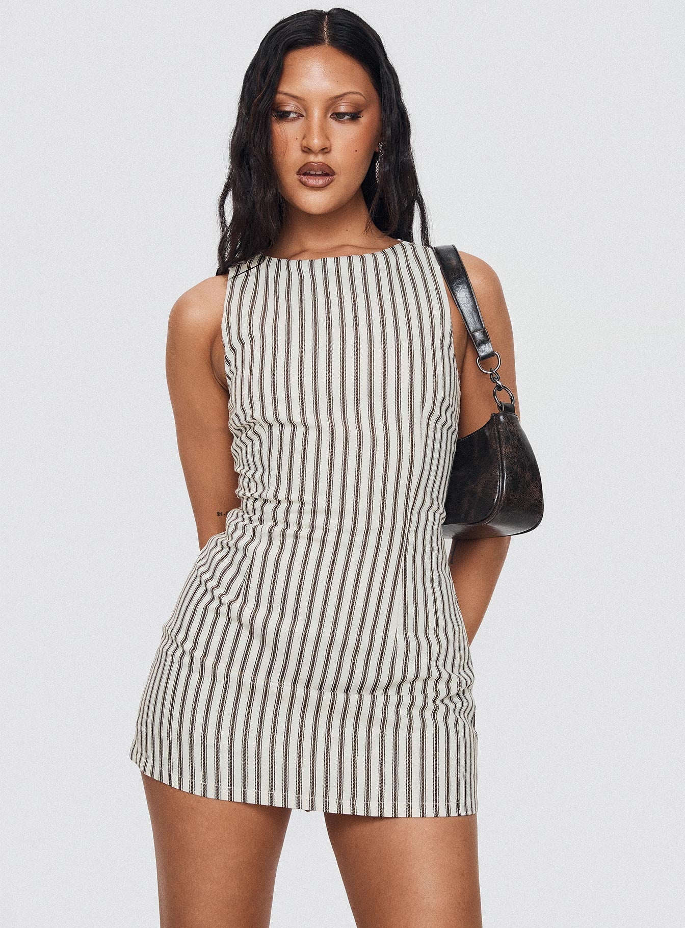 Hailey™ – Prążkowana Sukienka Mini bez Rękawów
