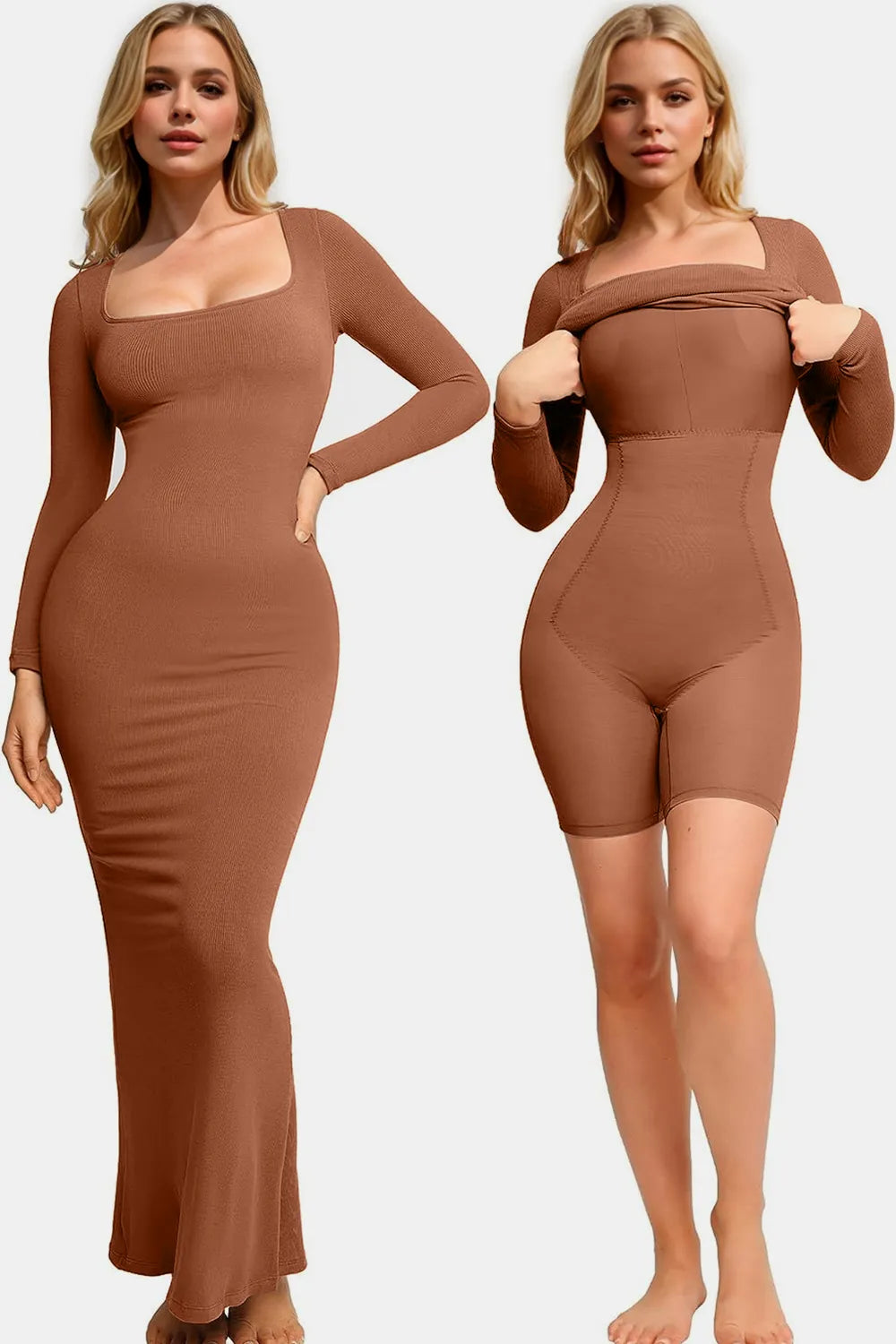 Marzena™ 8-w-1 Sukienka Modelująca z Wbudowanym Body