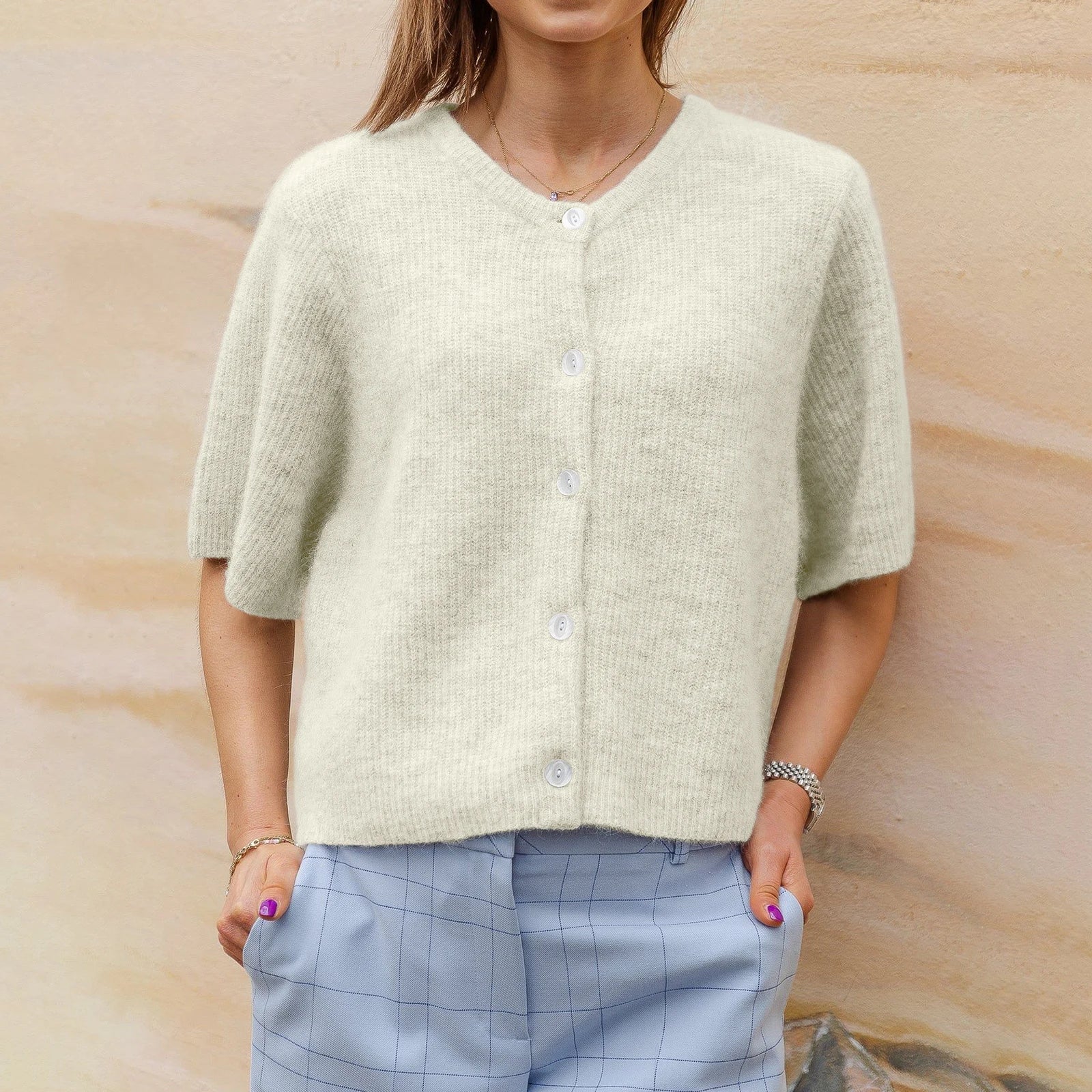 NORA | Kamizelka streetwear z krótkim rękawem