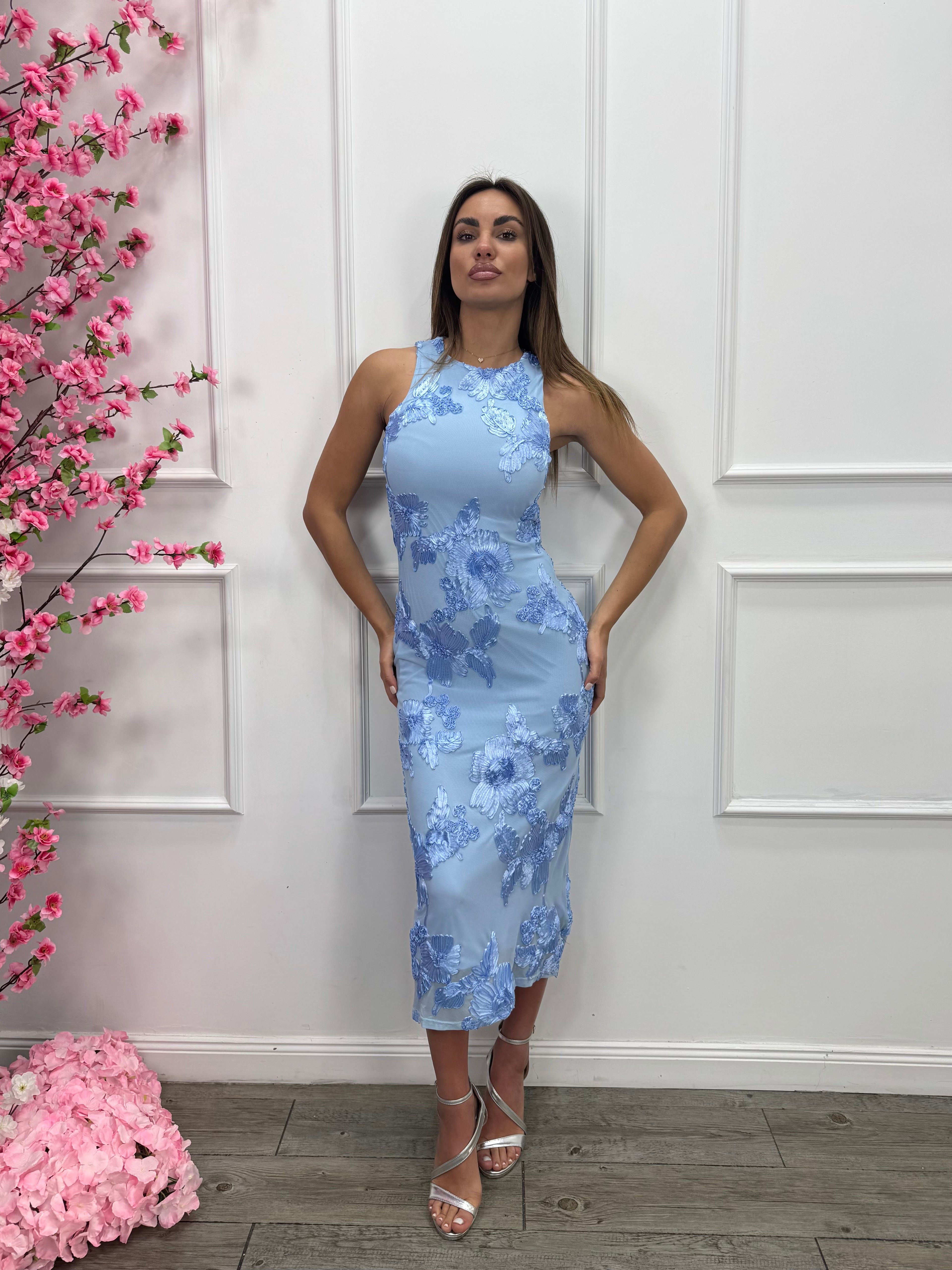 Serelia™ Elegancka Sukienka Wieczorowa w Kwiatowy Wzór