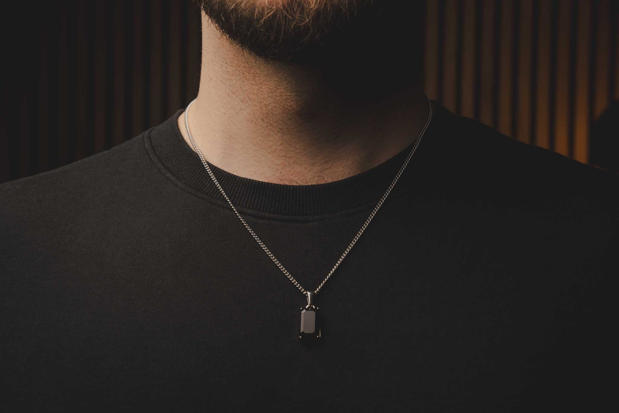 Srebrny naszyjnik CRYSTAL