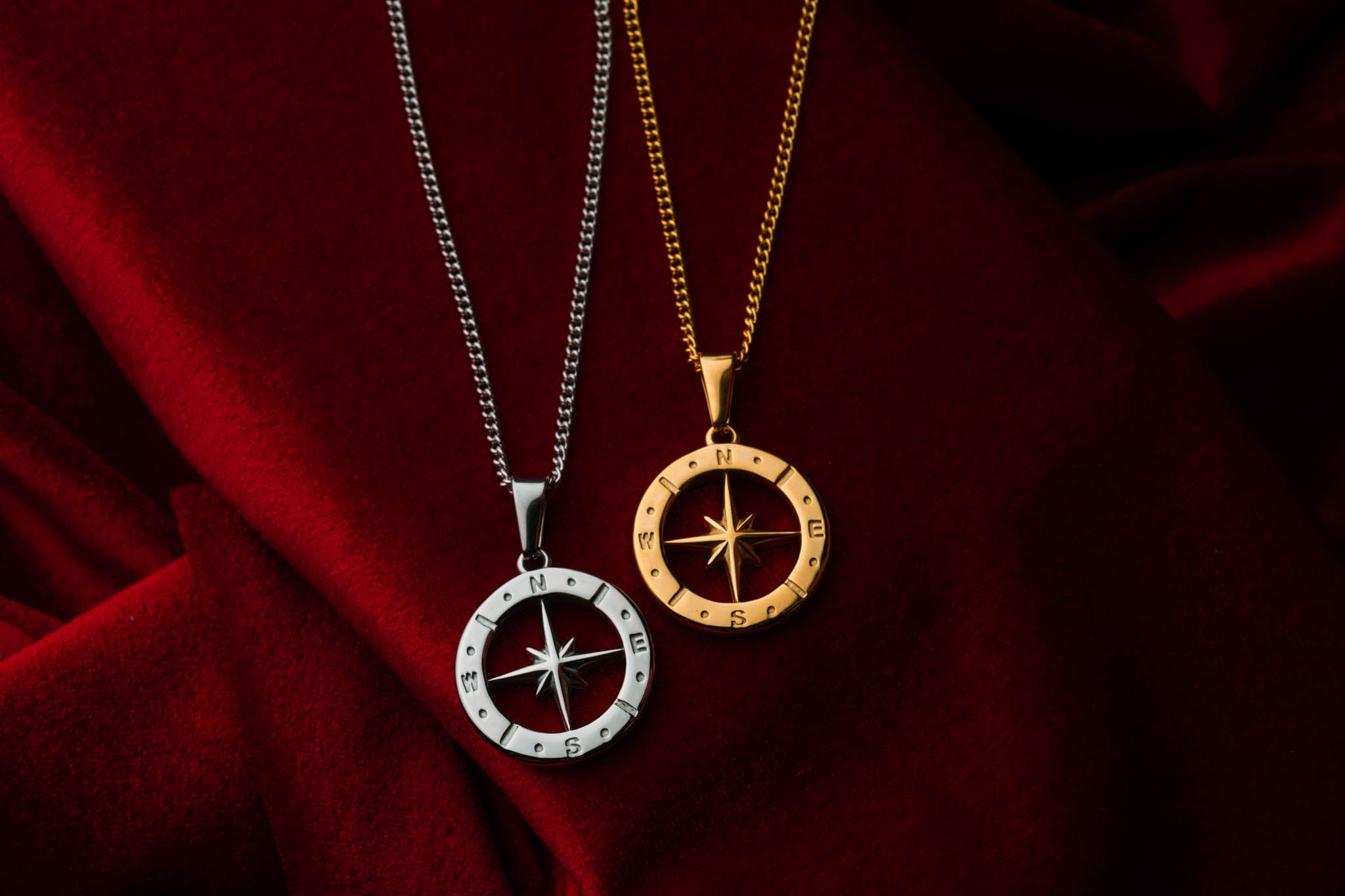 Srebrny naszyjnik COMPASS