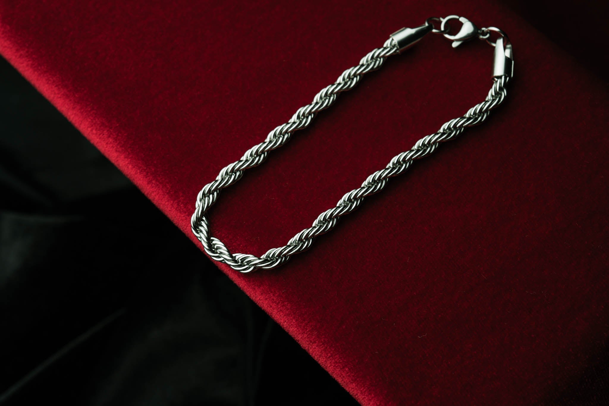 Srebrna bransoleta ROPE