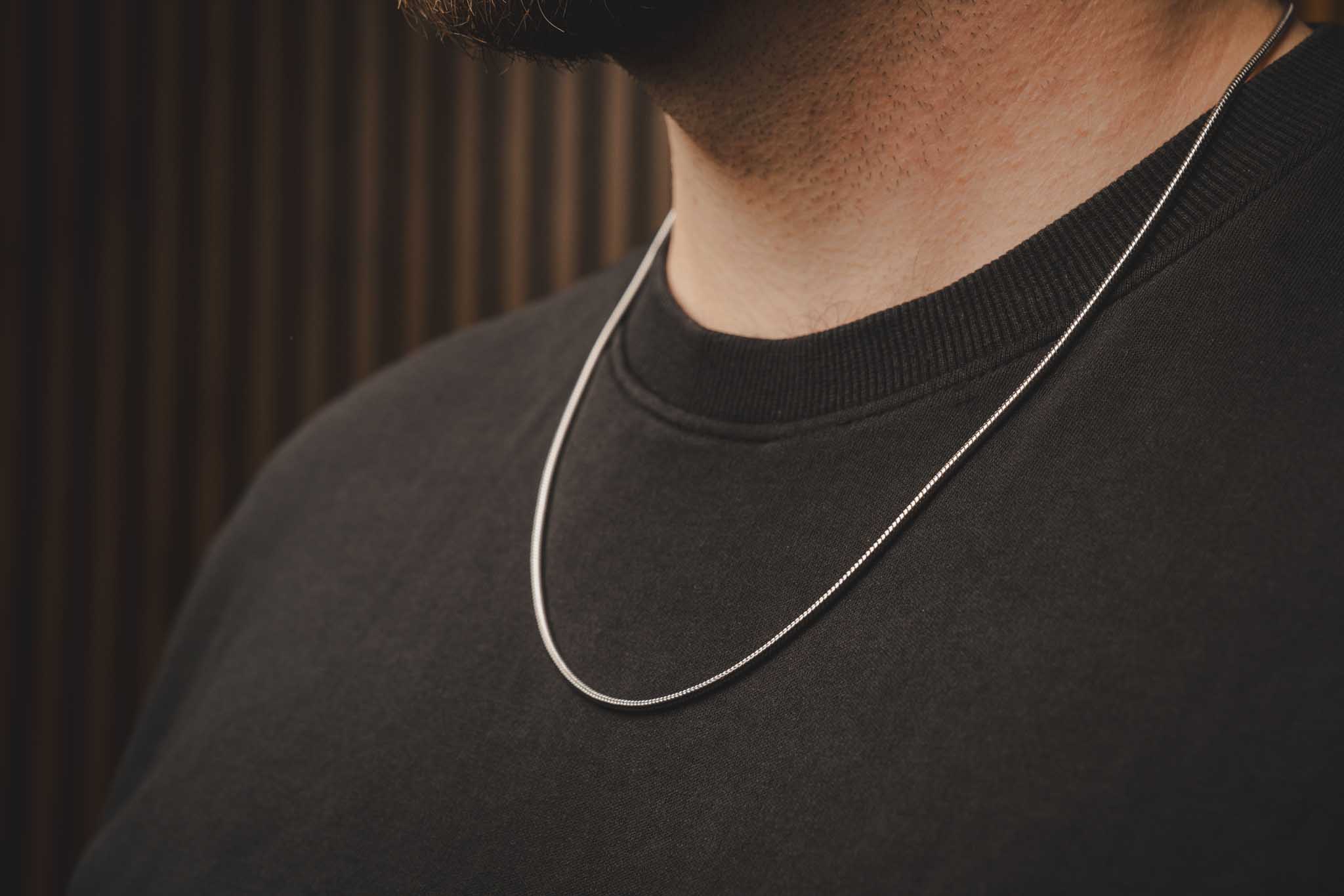 Srebrny łańcuszek SNAKE