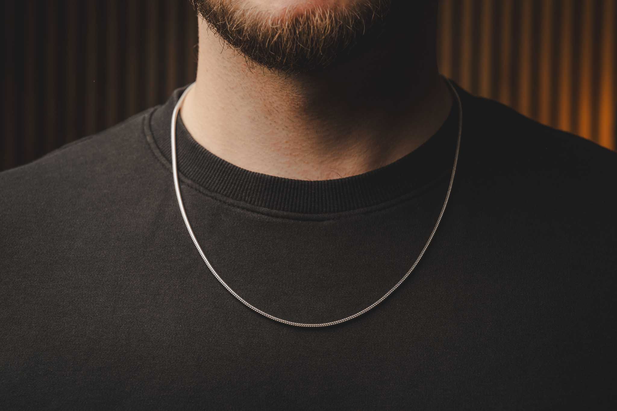 Srebrny łańcuszek SNAKE