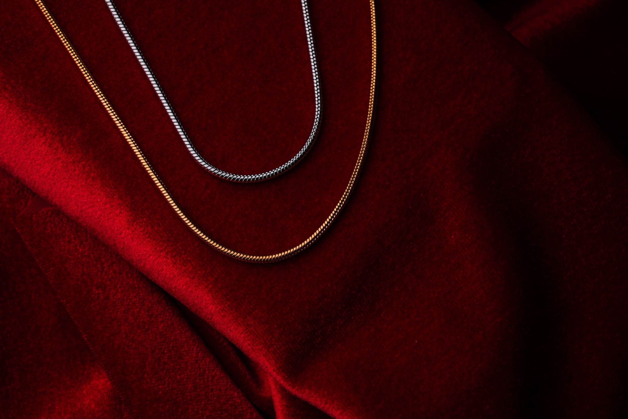 Srebrny łańcuszek SNAKE