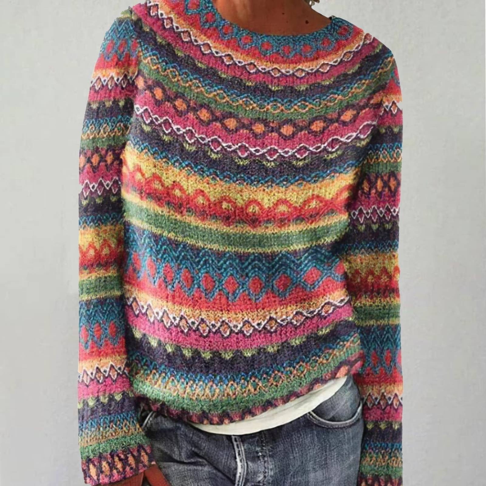 Emma | Klasyczny Retro Sweter