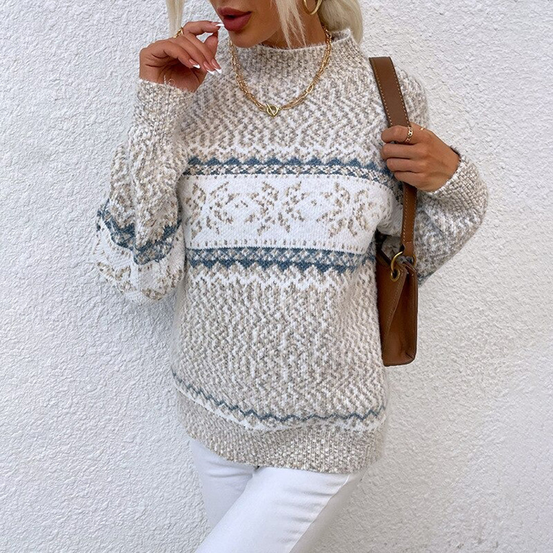 Luna | Vintage Sweter Robiony Na Drutach