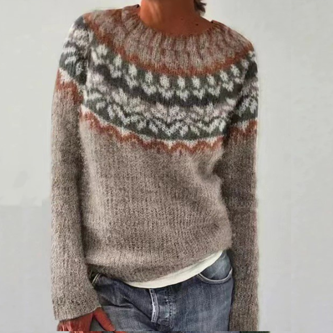 Chloe | Przytulny Retro Sweter