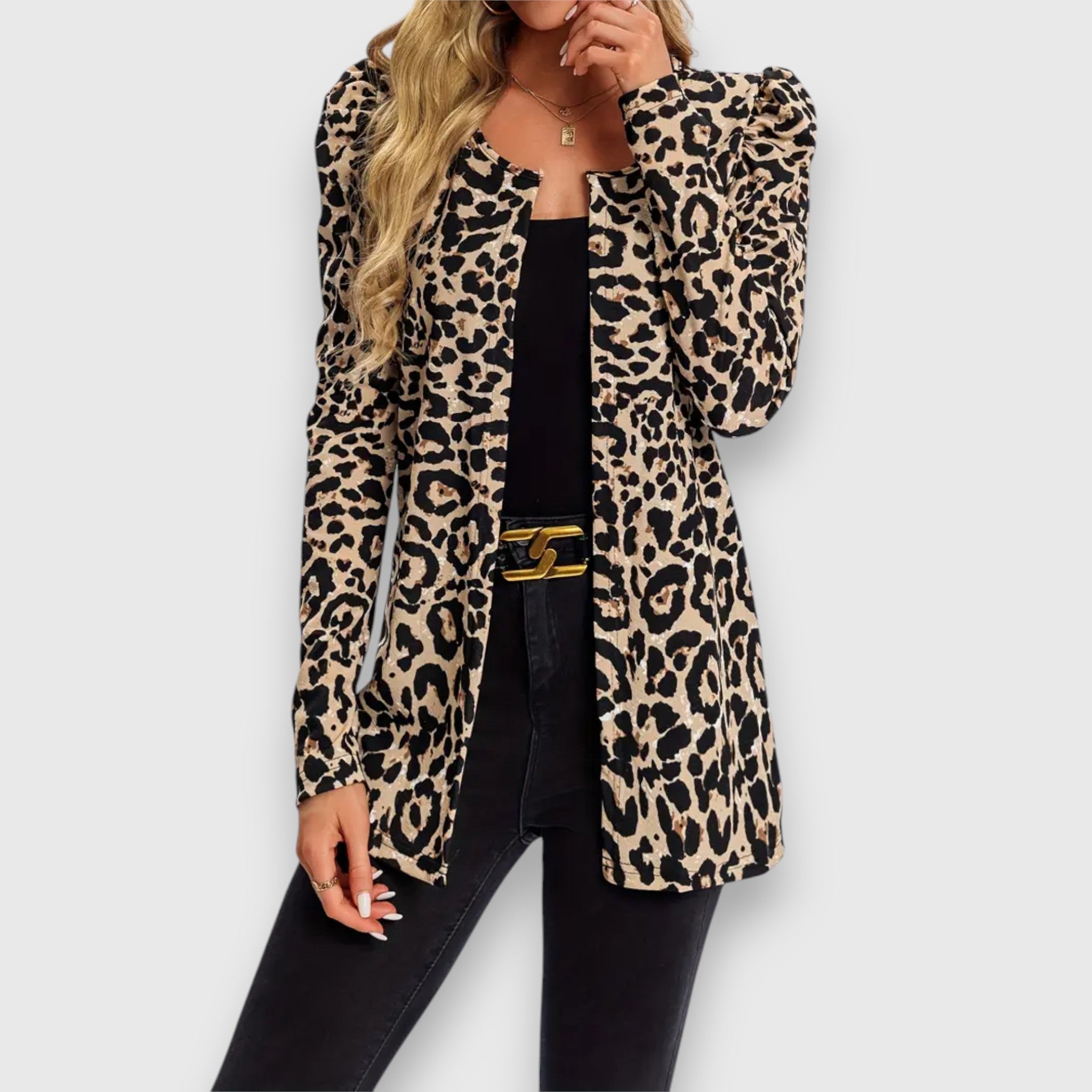 Serafina – Lekka kurtka w wzór lamparta