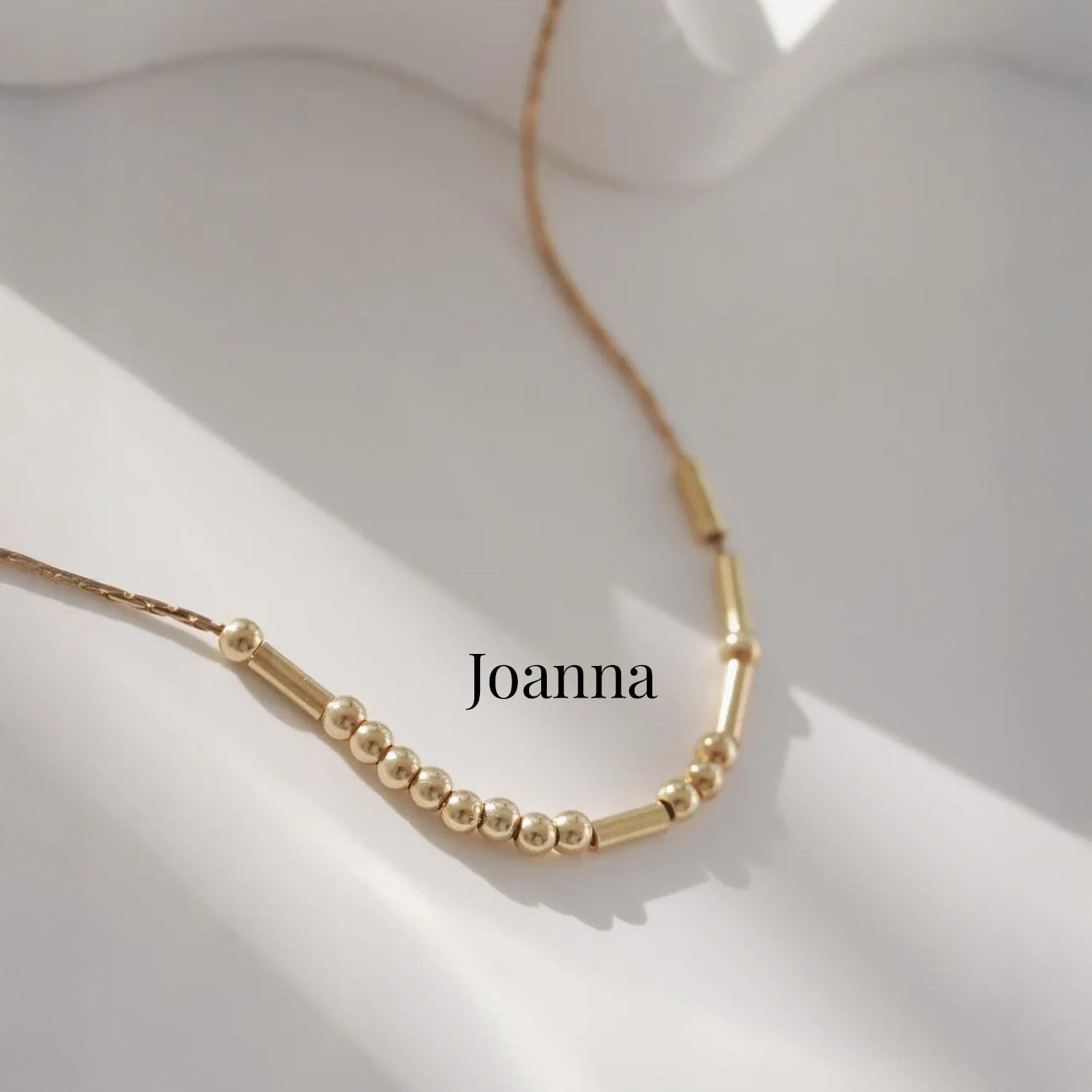 Naszyjnik z Kodem Morsa Personalizowany 18k złoto