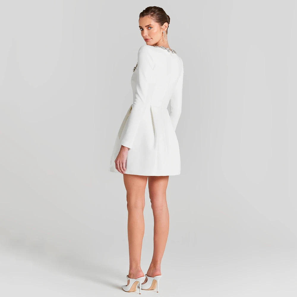 Barbara - Sukienka mini z pluszu