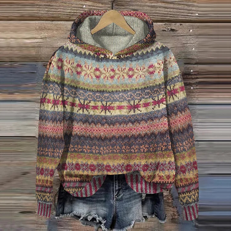 Anja | Etniczny Wzór Sweter