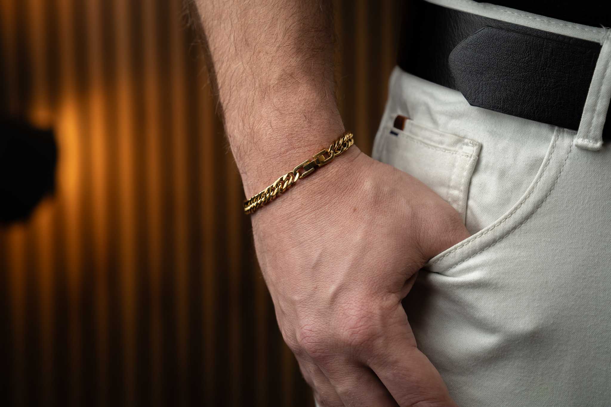 Złota bransoleta CUBAN LINK