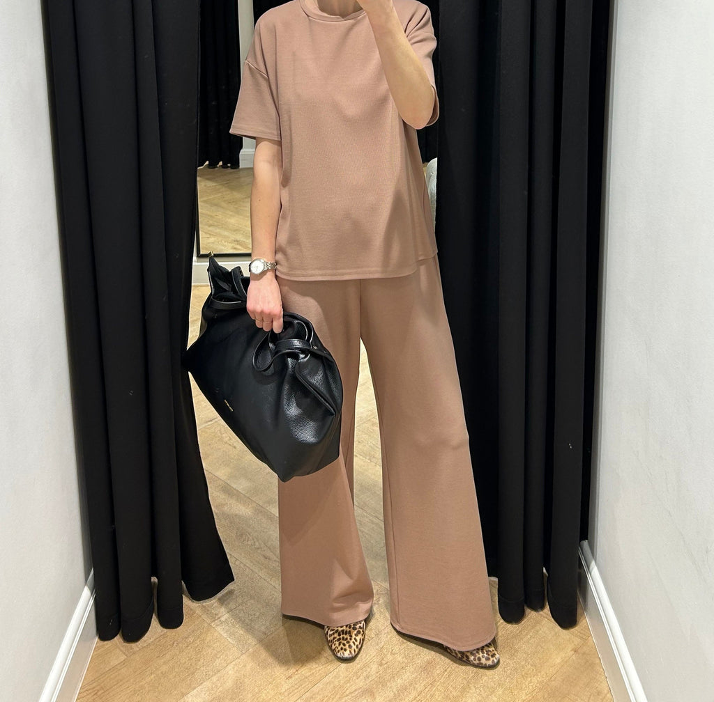 Naiara – Camel Spodnie Palazzo