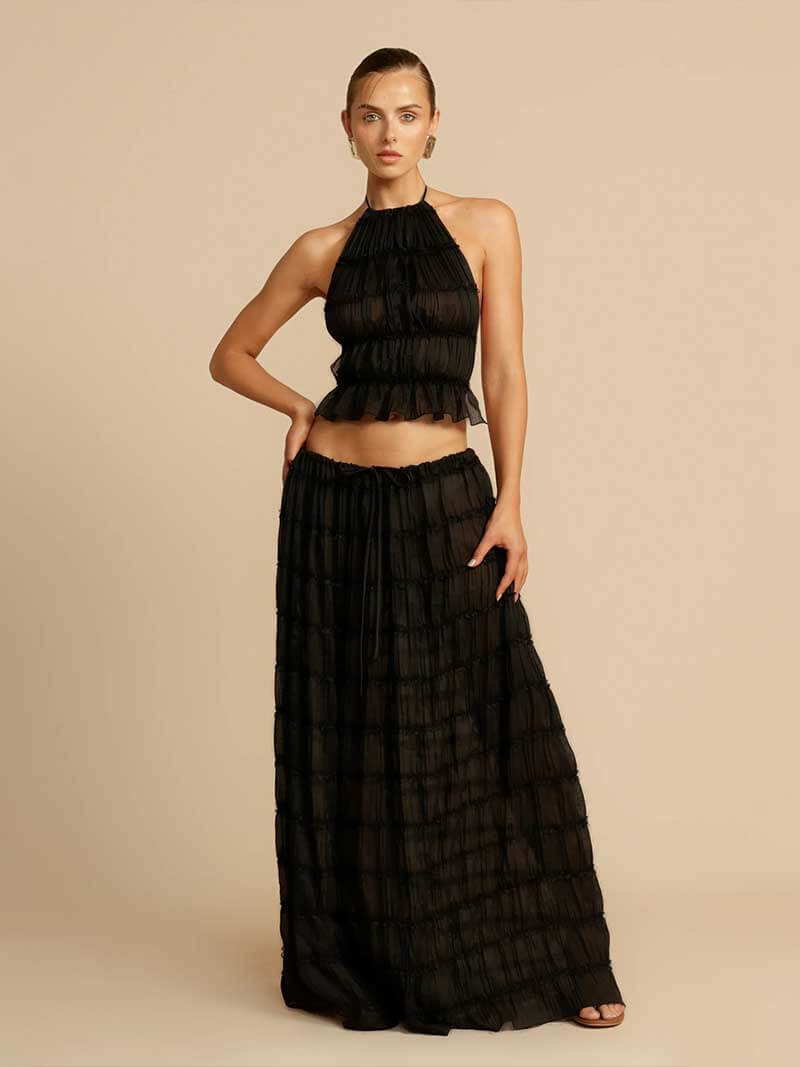 Solerina™ – Boho Komplet z Falbanami