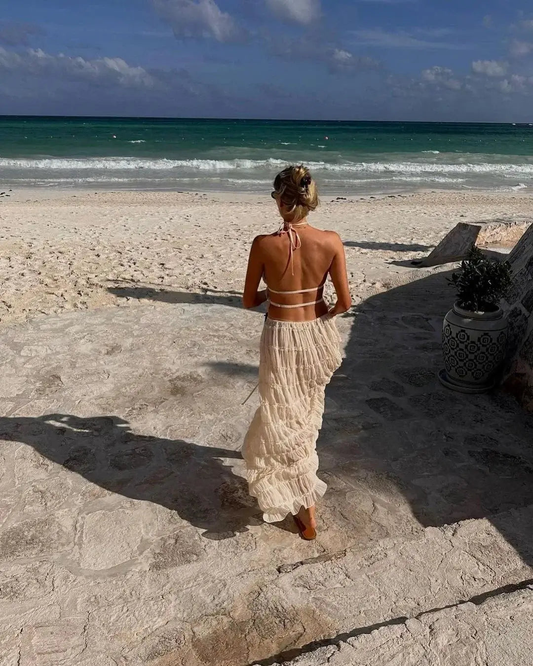 Solerina™ – Boho Komplet z Falbanami