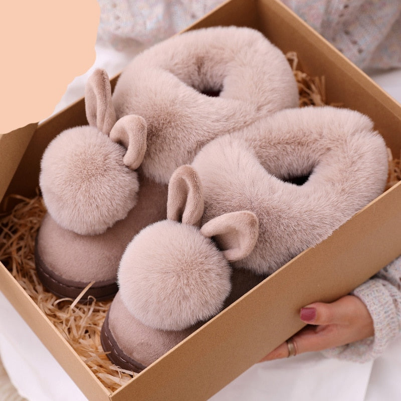 Aurina™ – Zachte Bunny Pantoffels Voor Dames