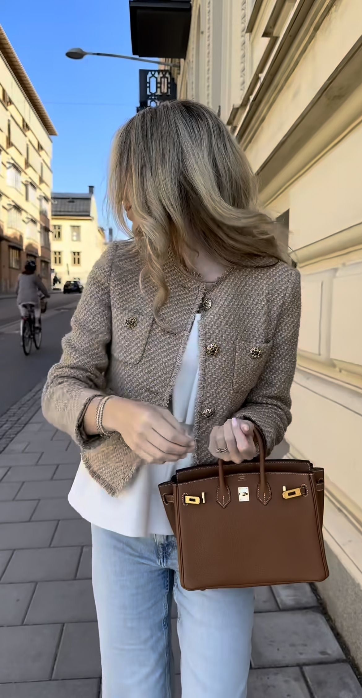ALINA | Elegancki kamizelka z tweedu