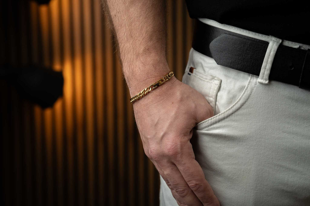Złota bransoleta CUBAN LINK