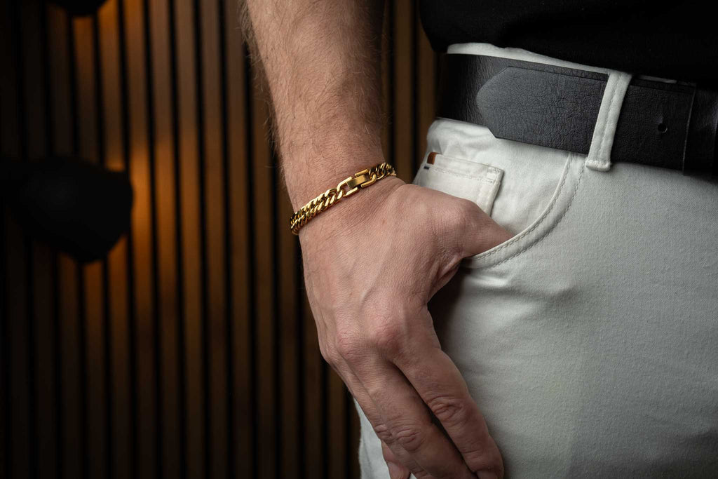 Złota bransoleta CUBAN LINK