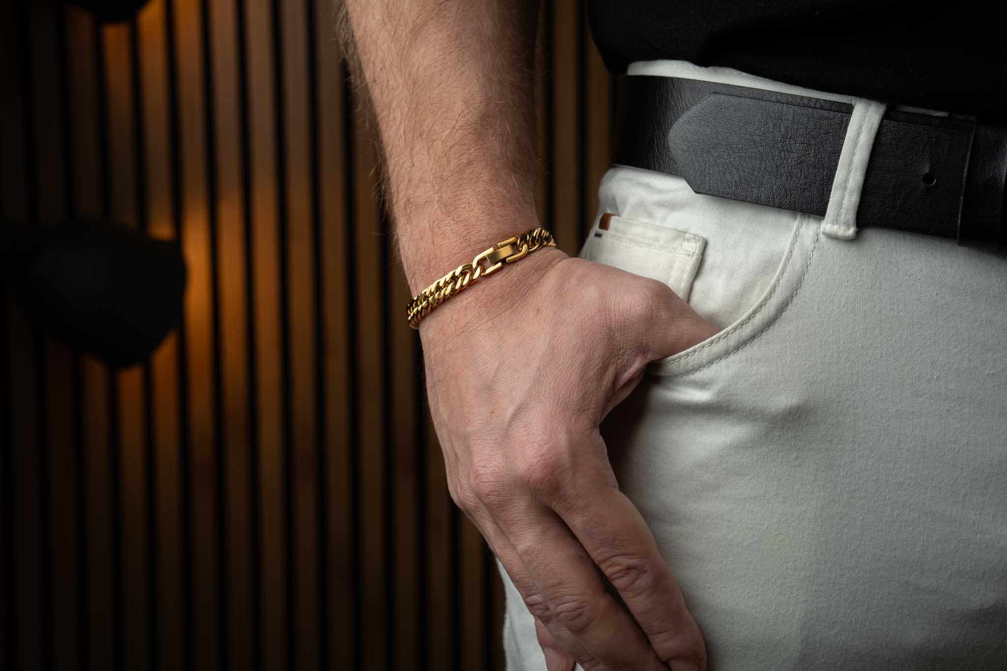 Złota bransoleta CUBAN LINK