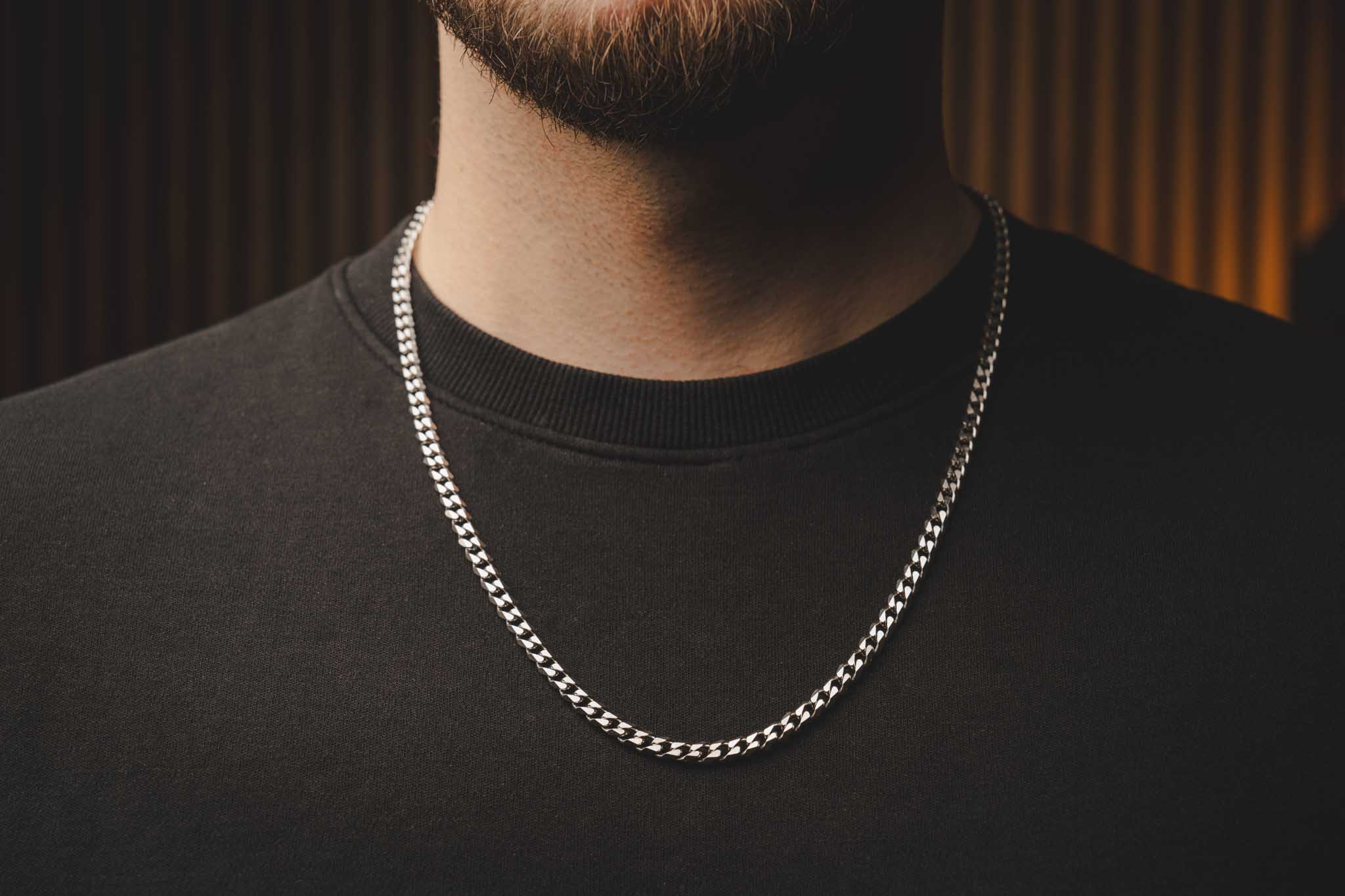 Srebrny łańcuch CUBAN LINK