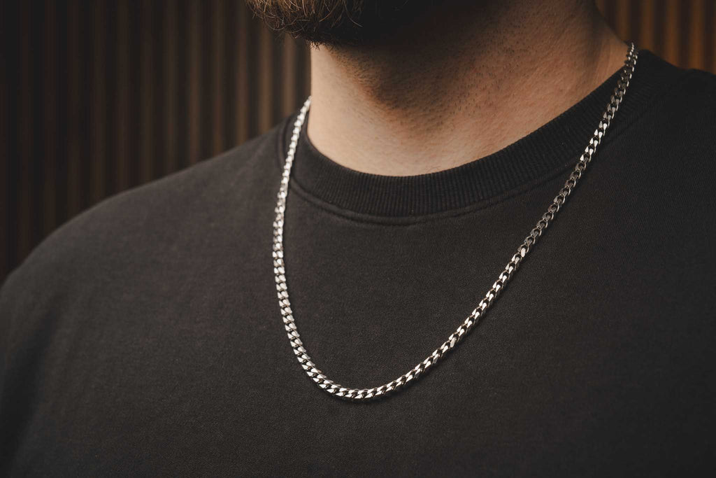 Srebrny łańcuch CUBAN LINK
