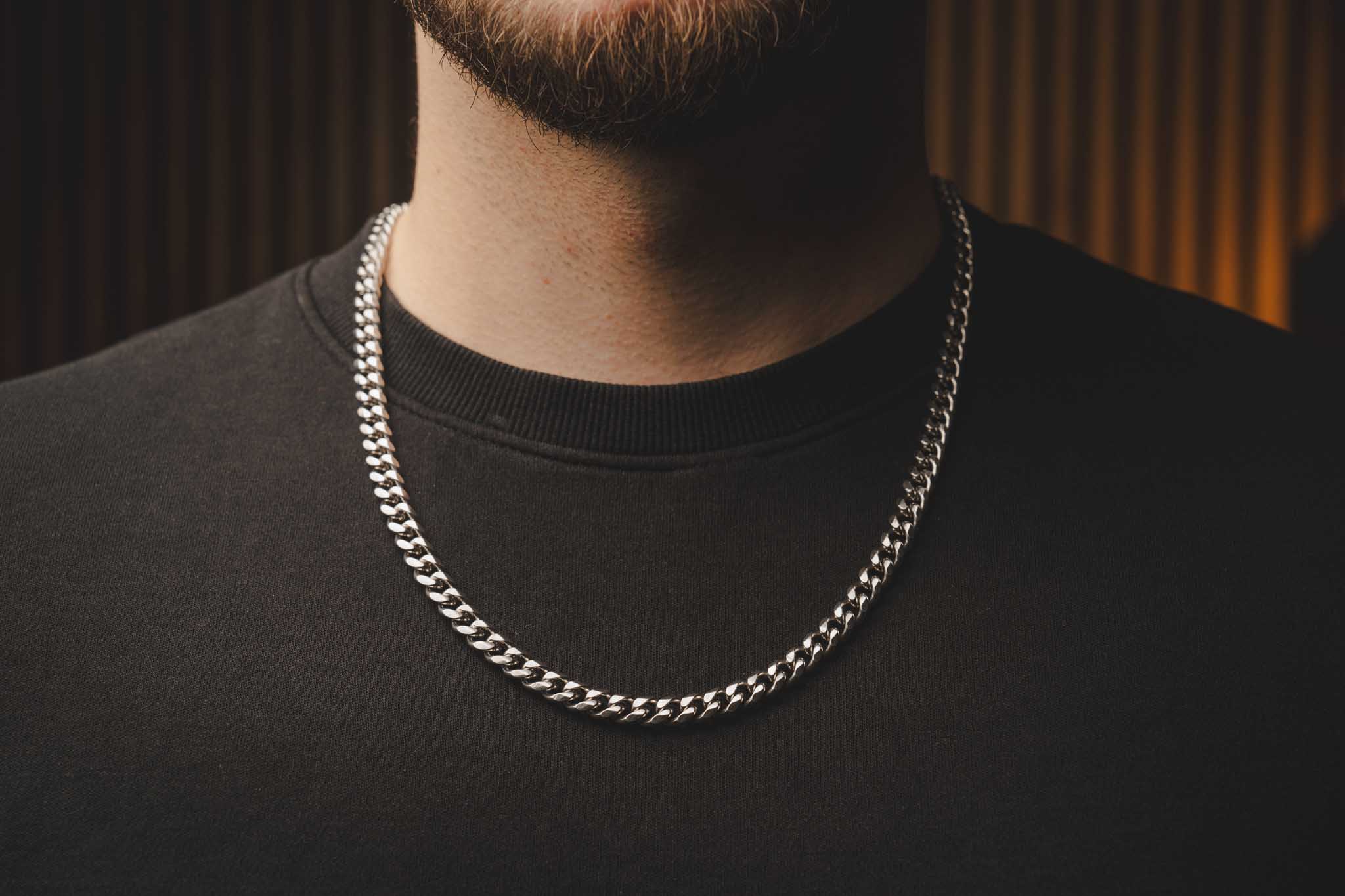 Srebrny łańcuch CUBAN LINK