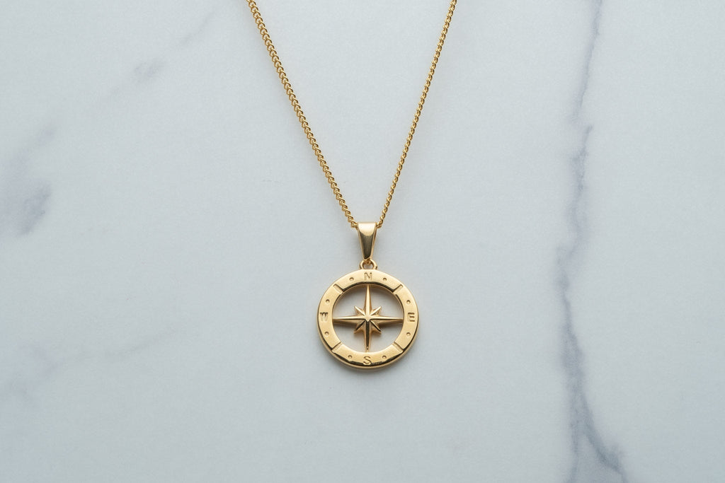 Złoty naszyjnik COMPASS