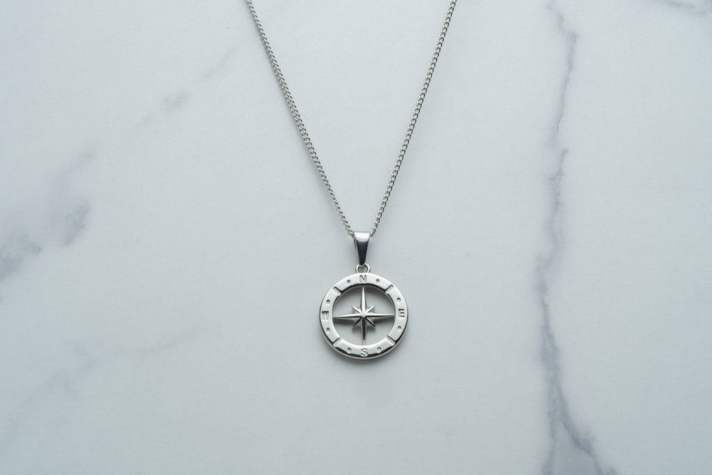 Srebrny naszyjnik COMPASS