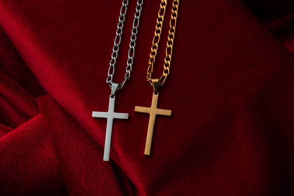 Złoty wisiorek CROSS