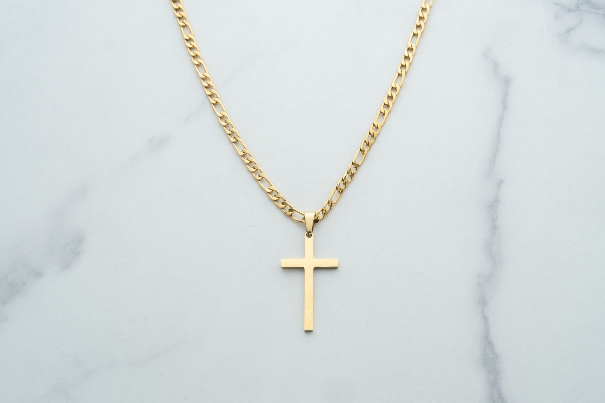 Złoty wisiorek CROSS