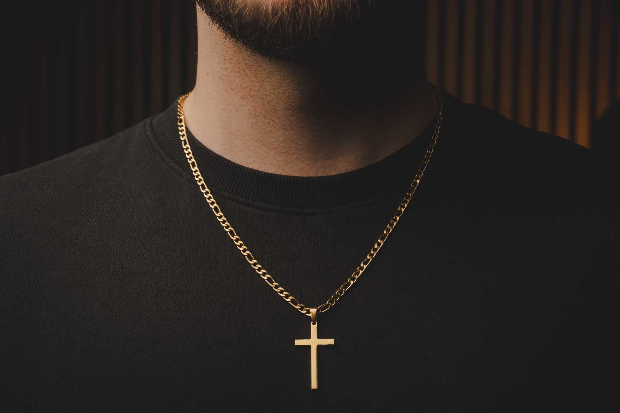 Złoty wisiorek CROSS