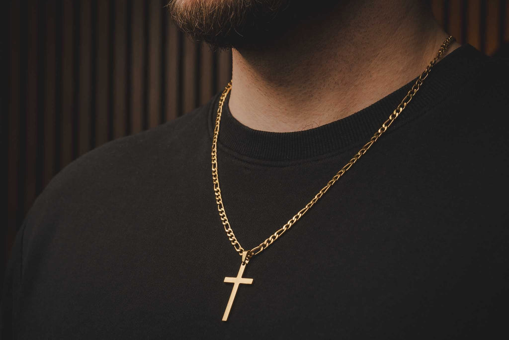 Złoty wisiorek CROSS