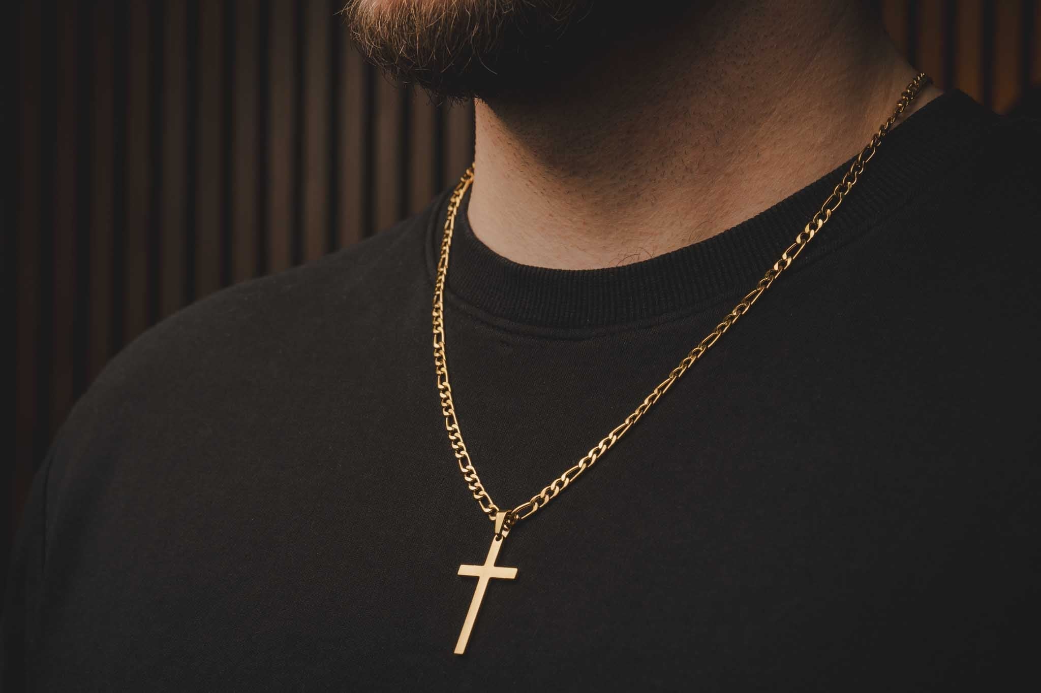 Złoty wisiorek CROSS