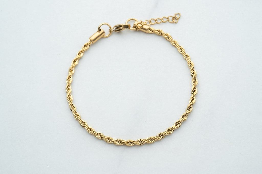 Złota bransoleta ROPE