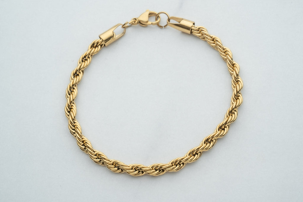 Złota bransoleta ROPE