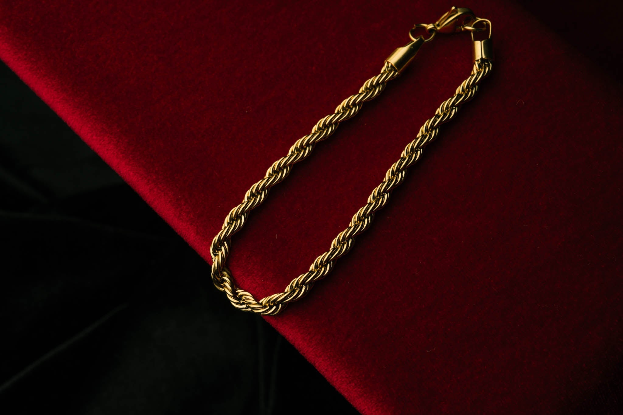 Złota bransoleta ROPE