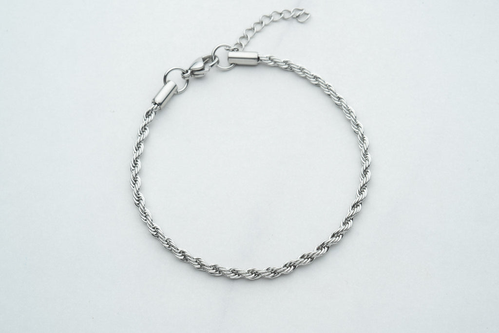 Srebrna bransoleta ROPE