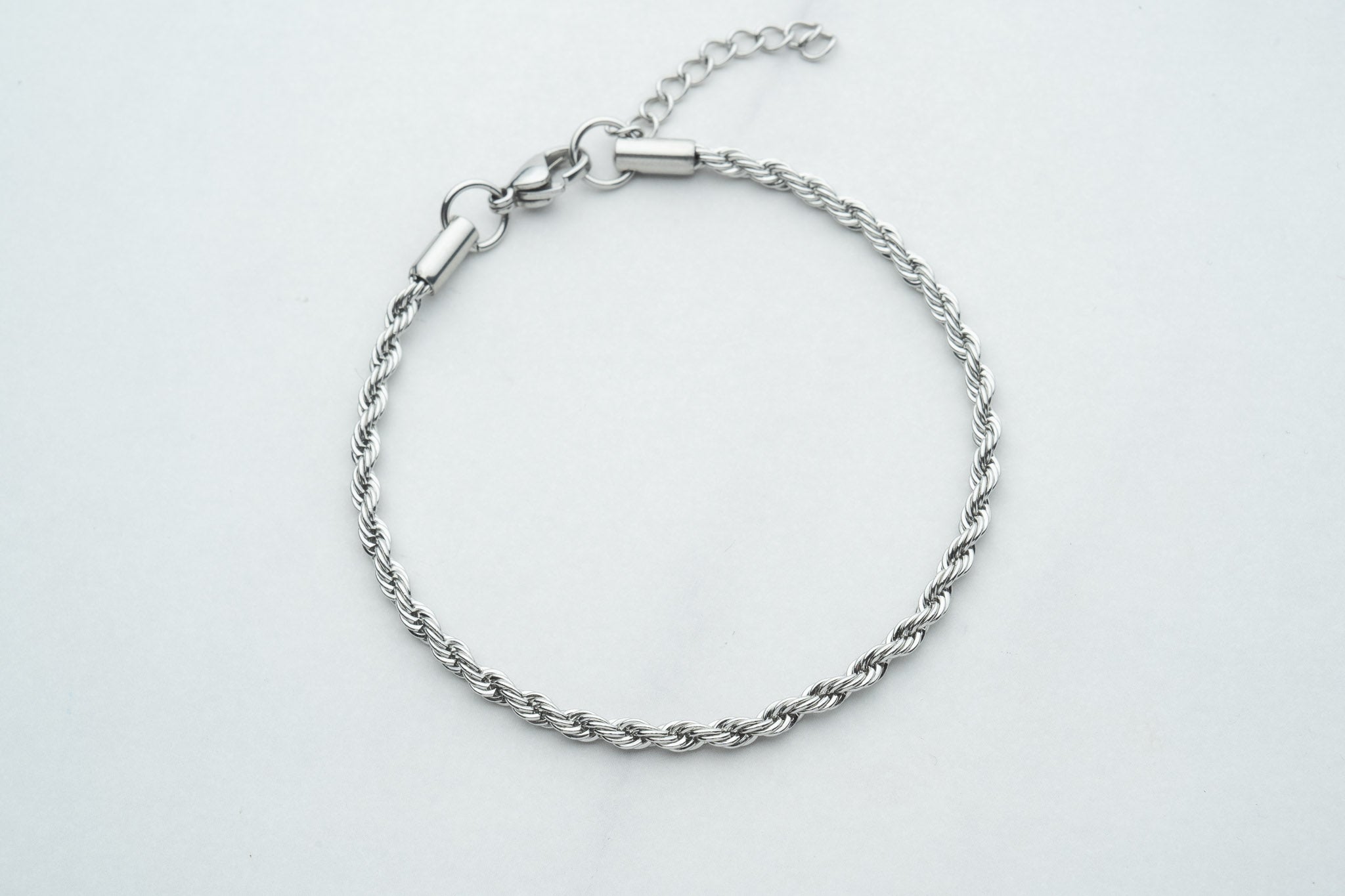 Srebrna bransoleta ROPE