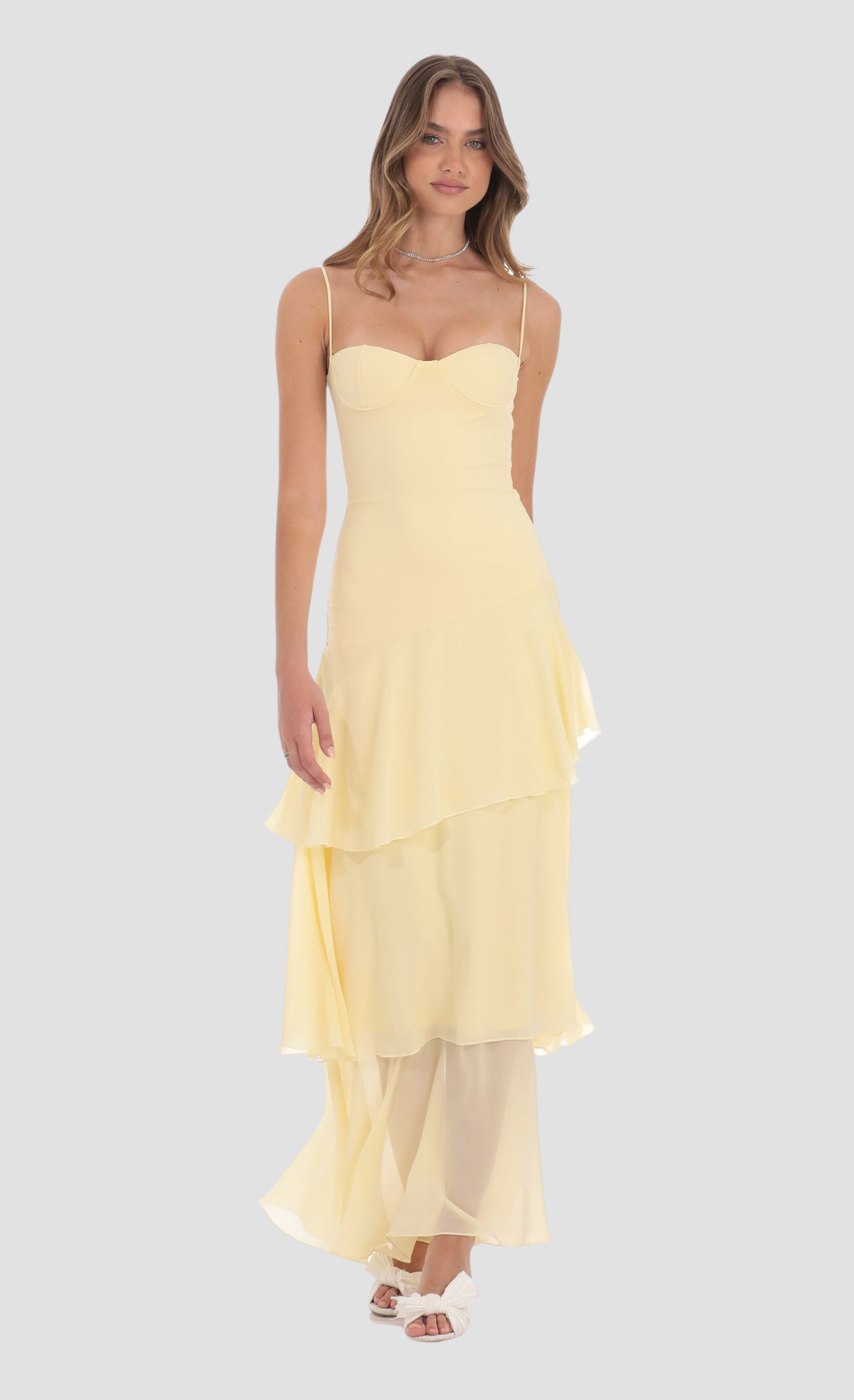 Solerina™ Warstwowa Sukienka Maxi