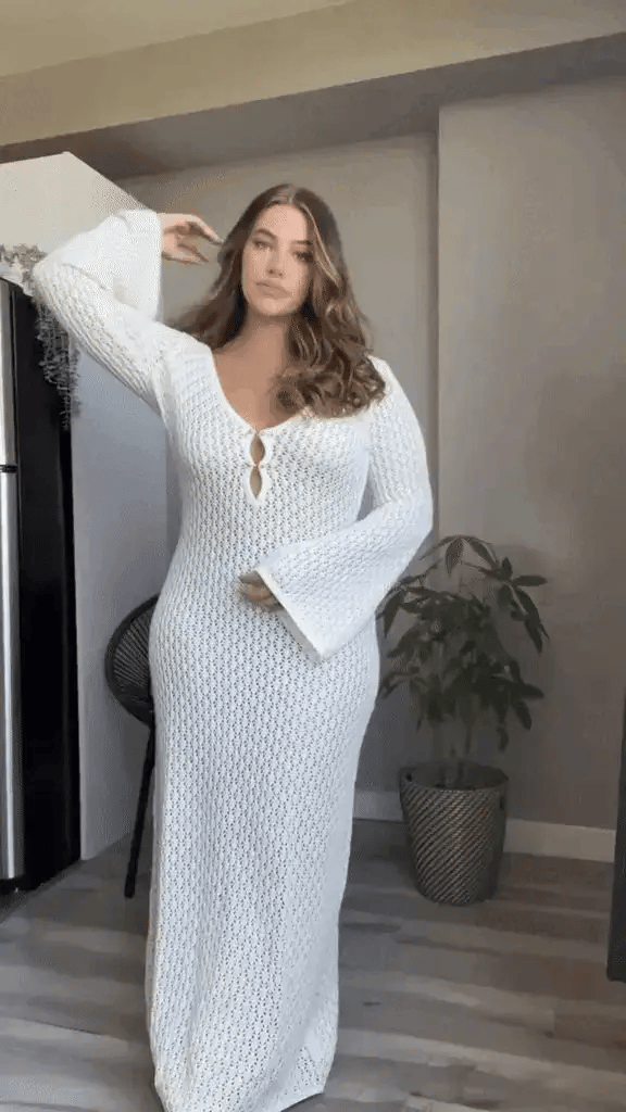 Aneta | Szydełkowana Sukienka Maxi Riviera