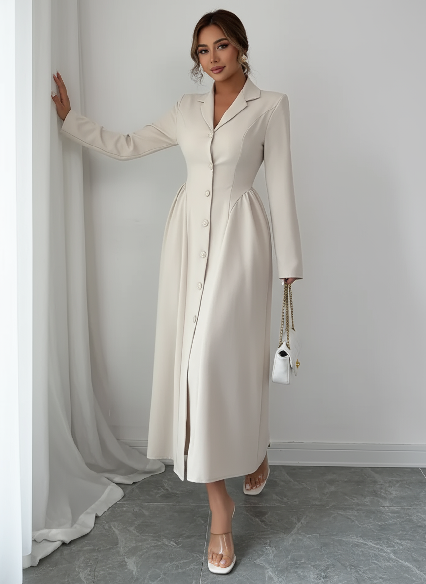 Brygida™ Elegancka Sukienka Koszulowa Midi