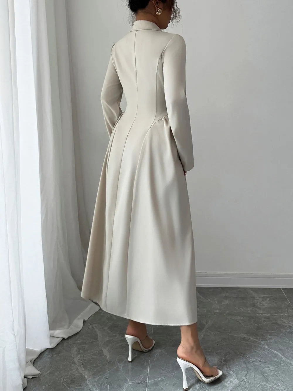 Brygida™ Elegancka Sukienka Koszulowa Midi