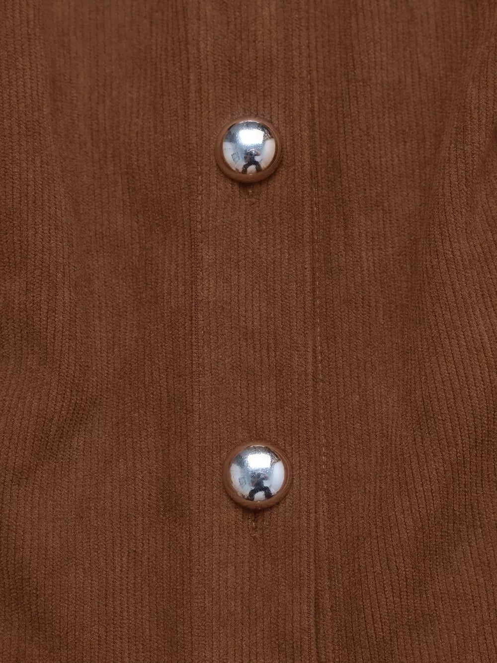 Sabina™ Brązowa Sukienka Mini z Guzikami