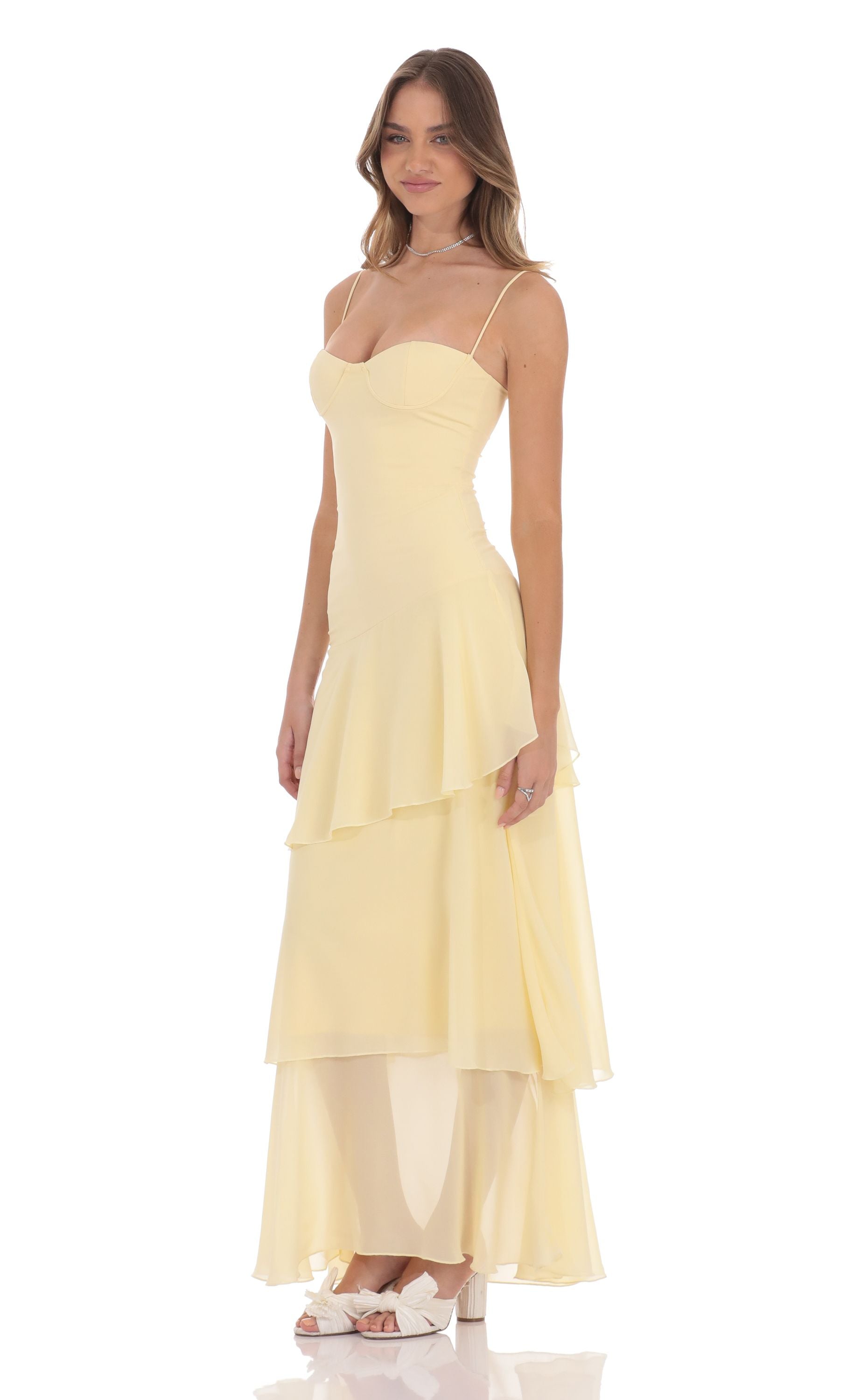 Solerina™ Warstwowa Sukienka Maxi