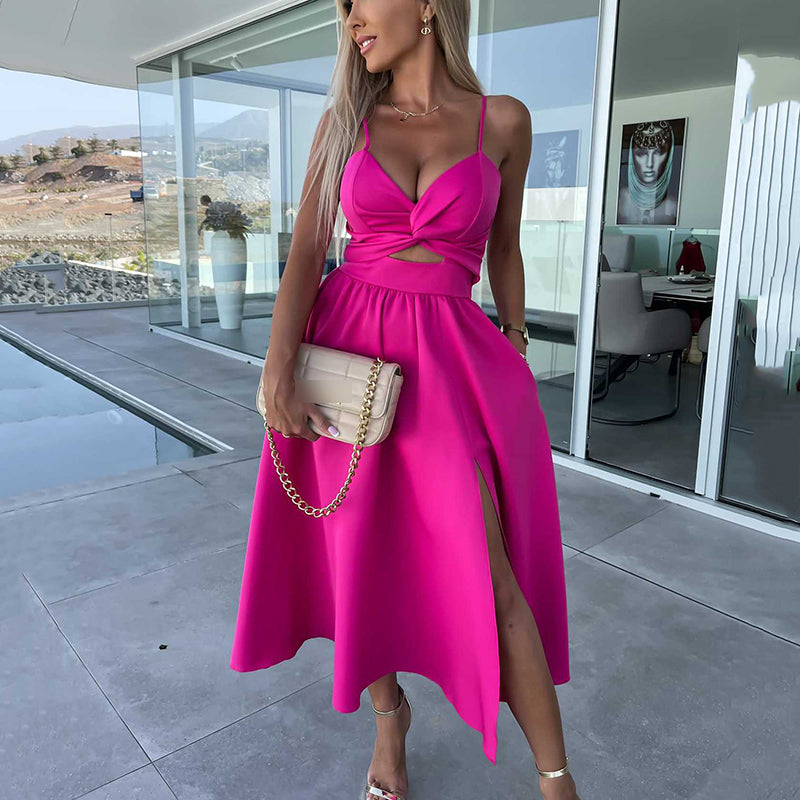 Renaya™ – Elegancka Sukienka Midi z Gorsetową Górą