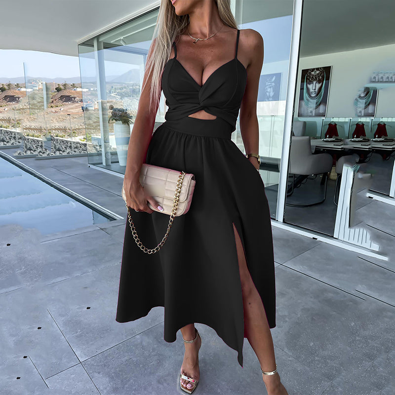Renaya™ – Elegancka Sukienka Midi z Gorsetową Górą